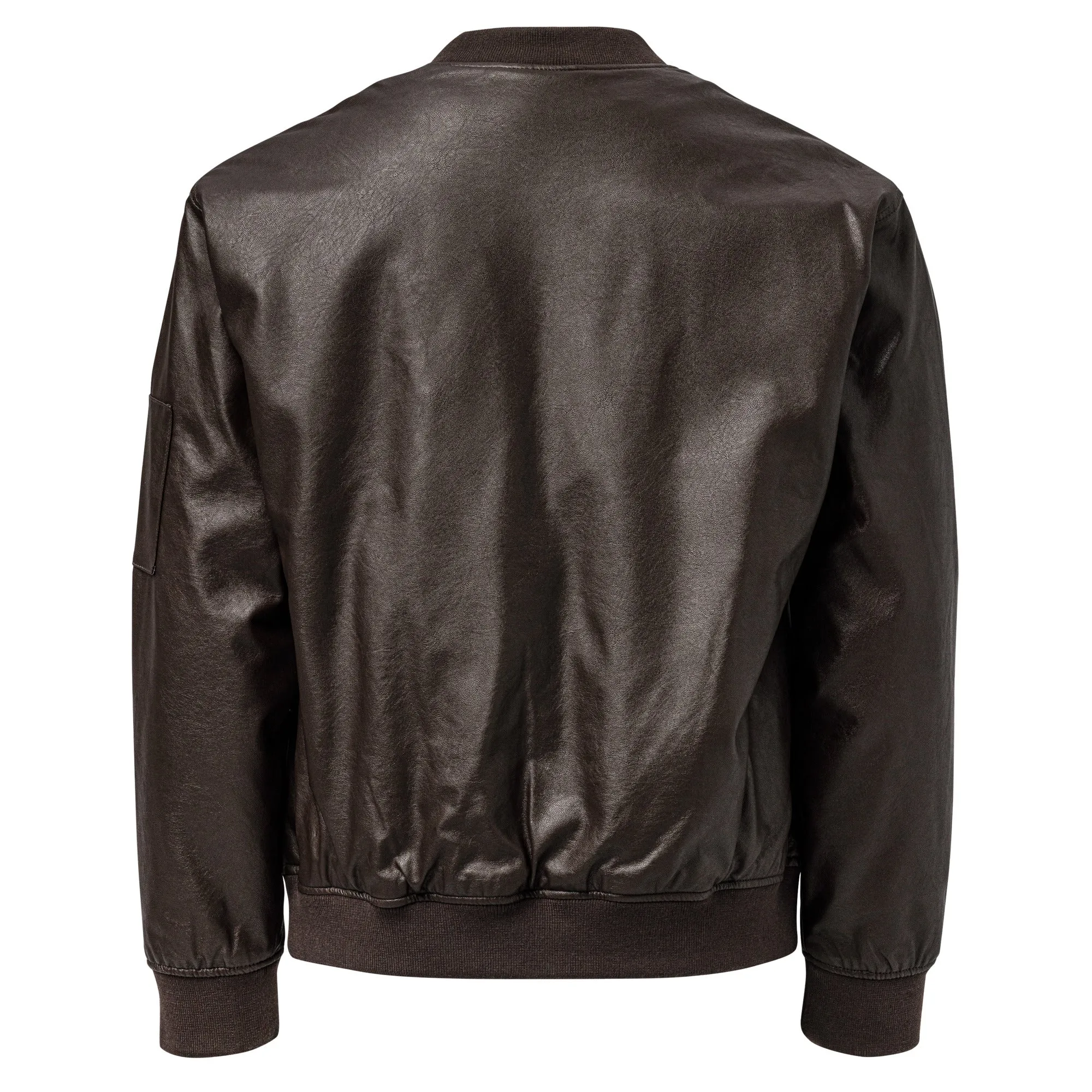 Luxury Leather Bomber Jacket