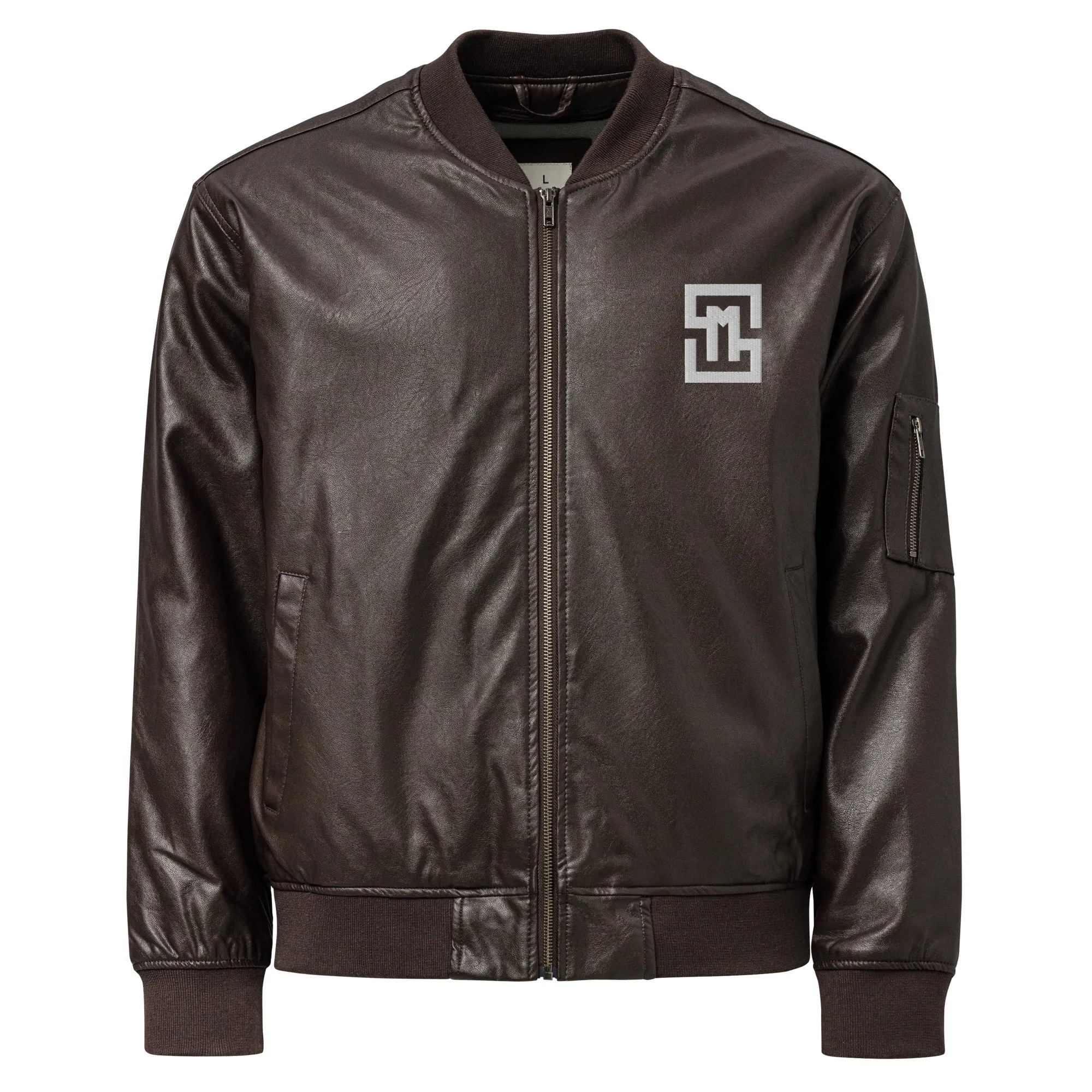 Luxury Leather Bomber Jacket