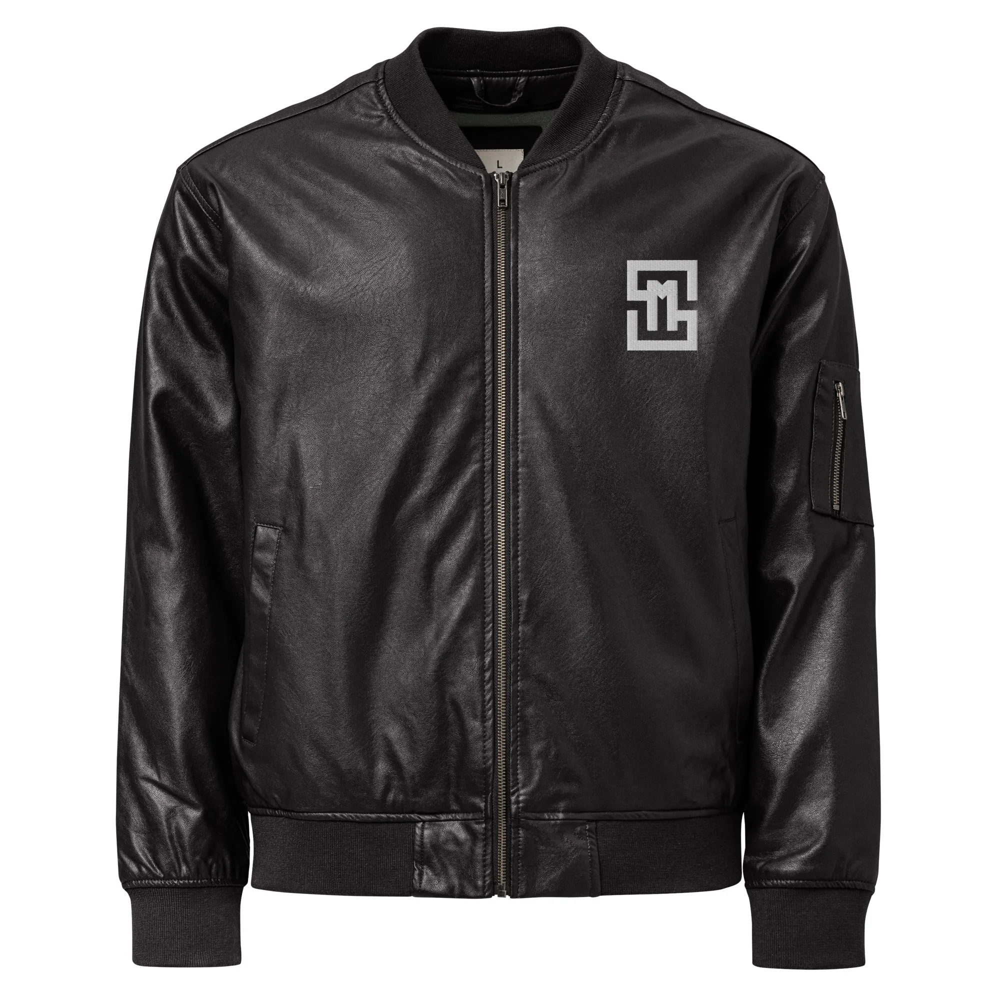 Luxury Leather Bomber Jacket