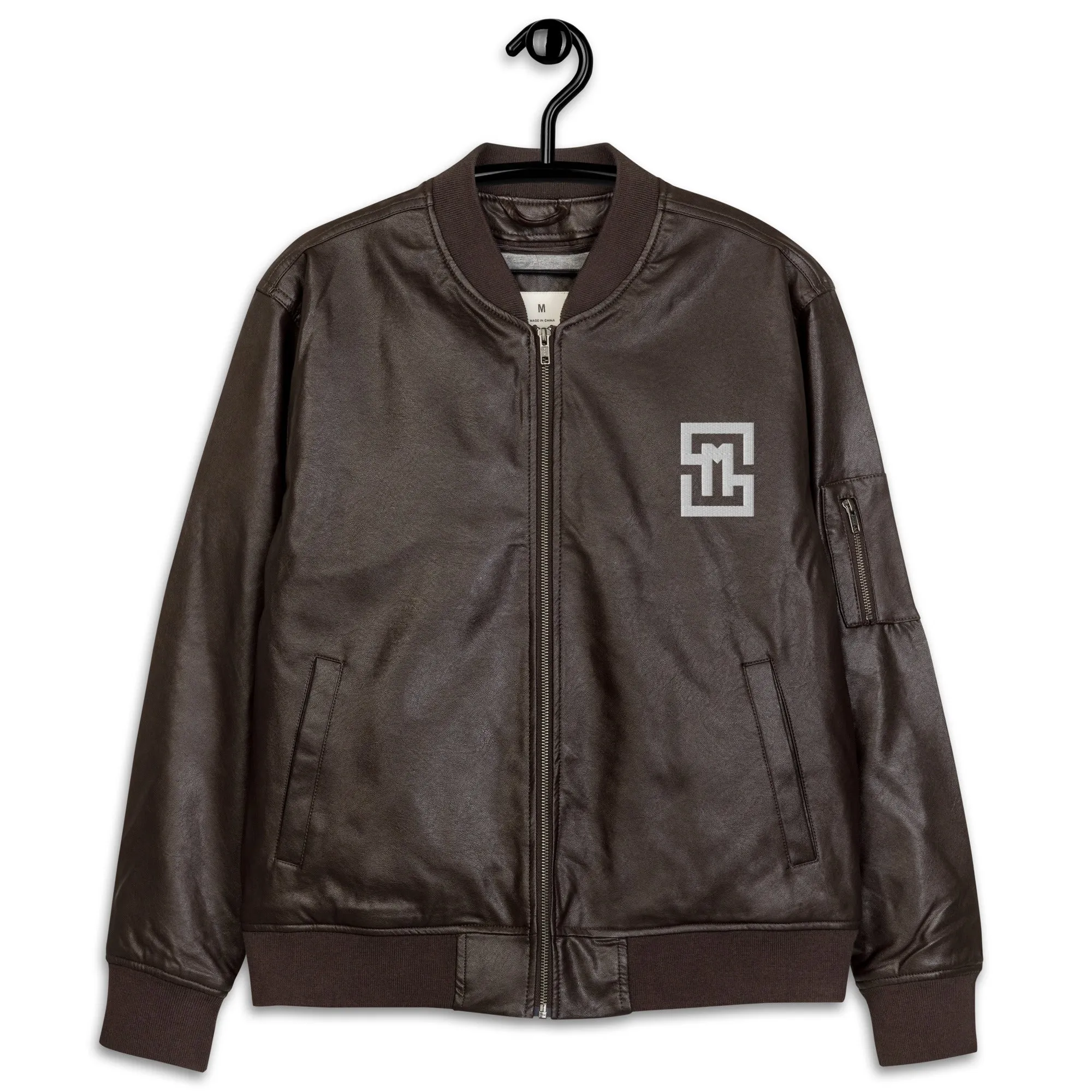 Luxury Leather Bomber Jacket