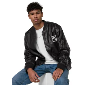 Luxury Leather Bomber Jacket