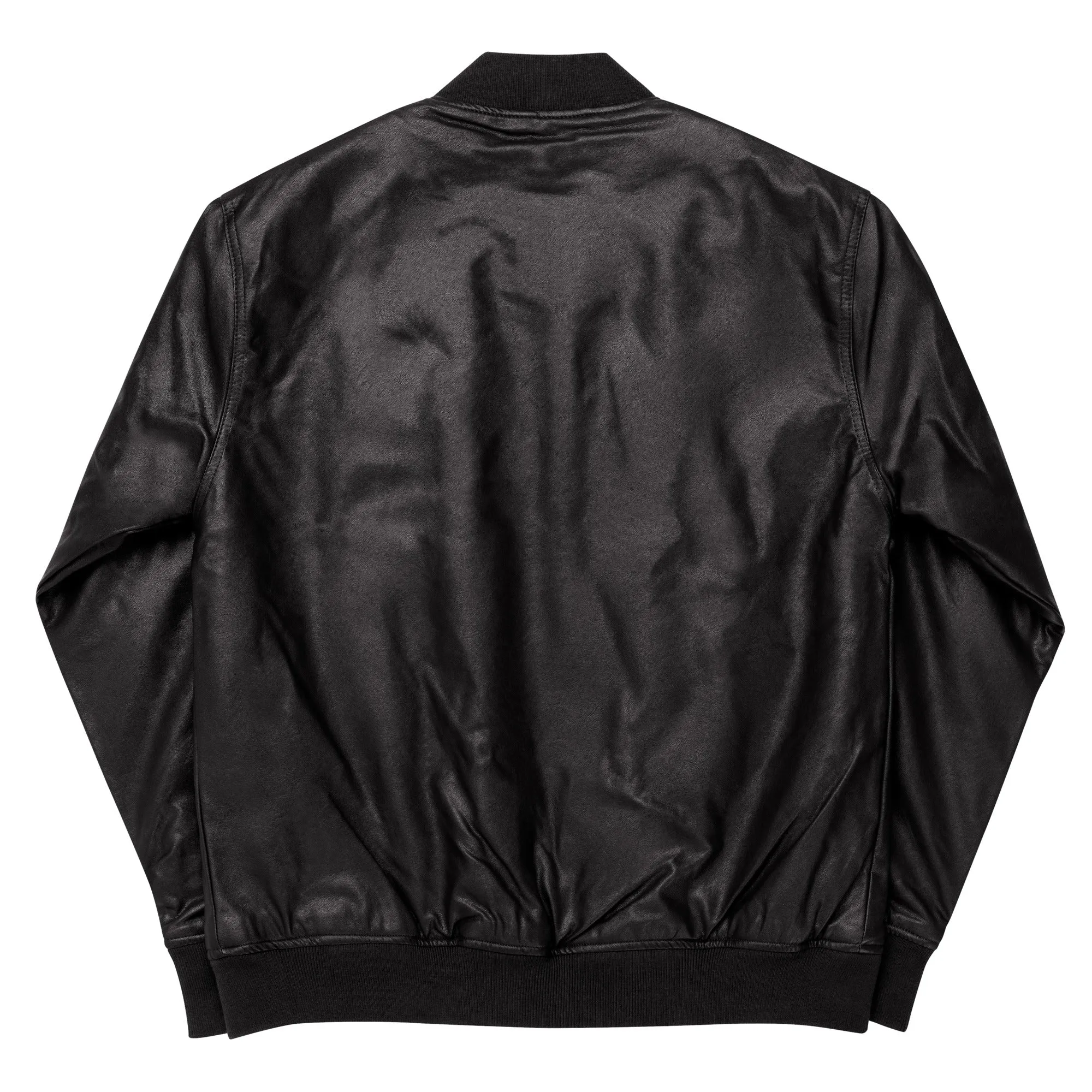 Luxury Leather Bomber Jacket