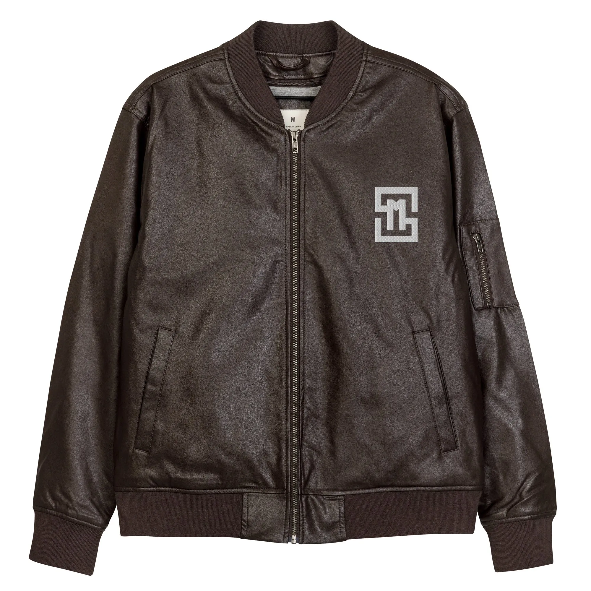 Luxury Leather Bomber Jacket