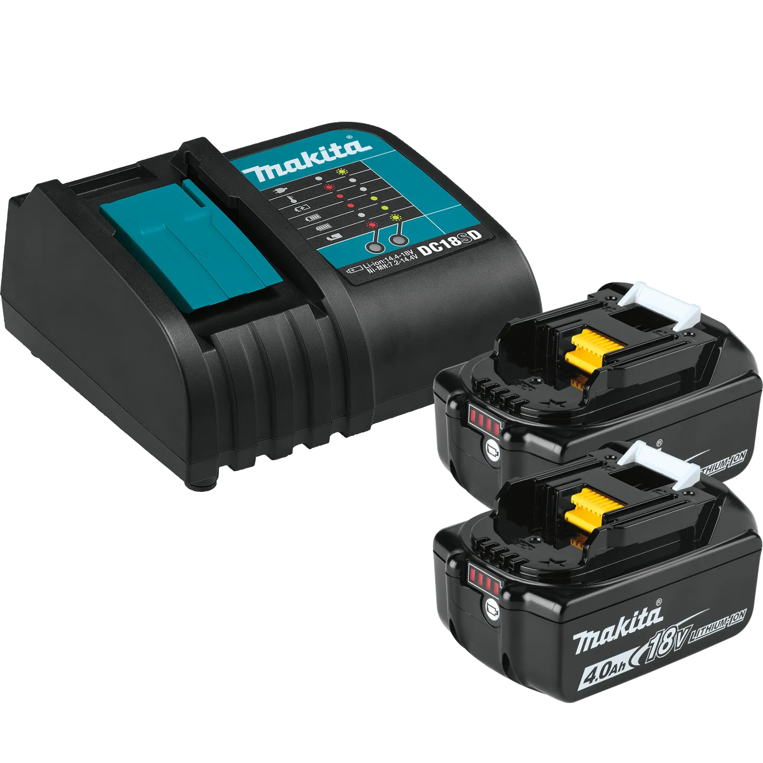 Makita BL1840BSC2 18V LXT Two Battery and Charger Starter Pack