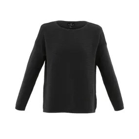 Marble Ribbed Sweater Charcoal