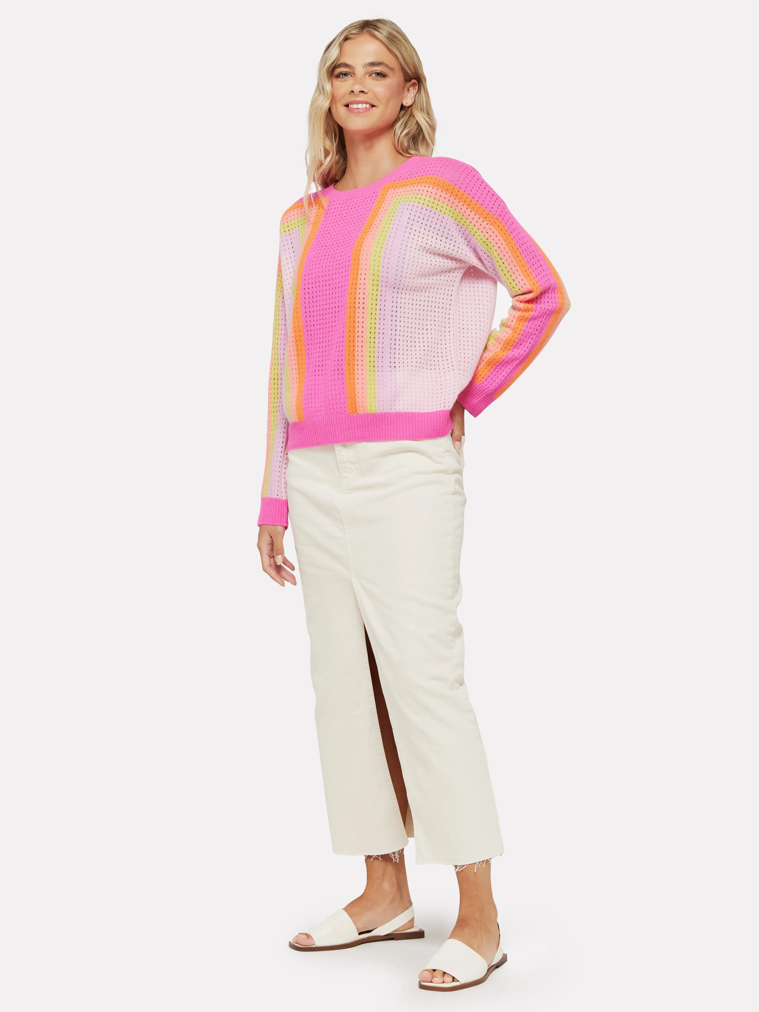 Maya Colourblock Cashmere Knit