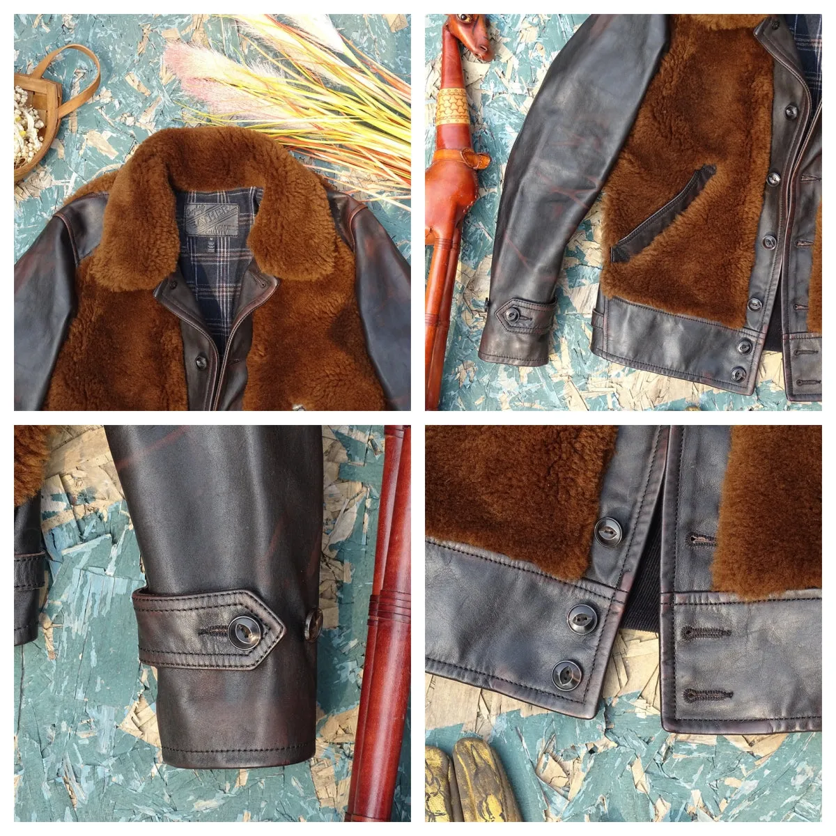 Men's Leather Grizzly Jacket