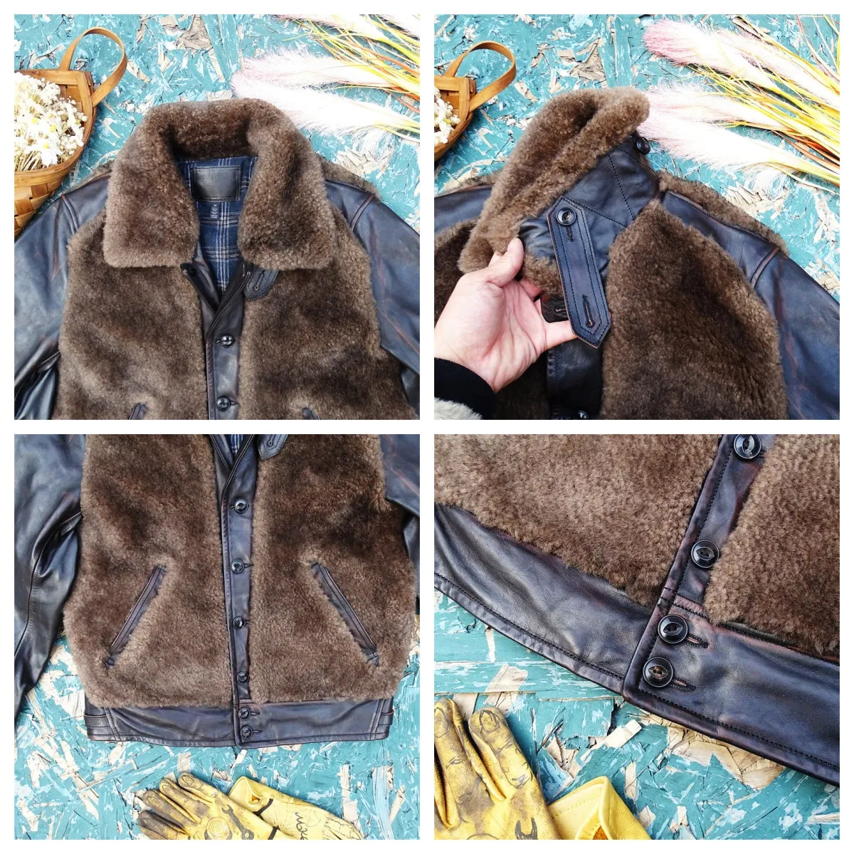 Men's Leather Grizzly Jacket