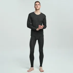 Men's Merino Winter Thermal Underwear Set - Dark Gray