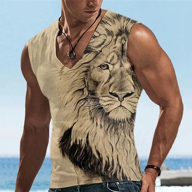 Men's Printed Casual Tank Top 91369229L