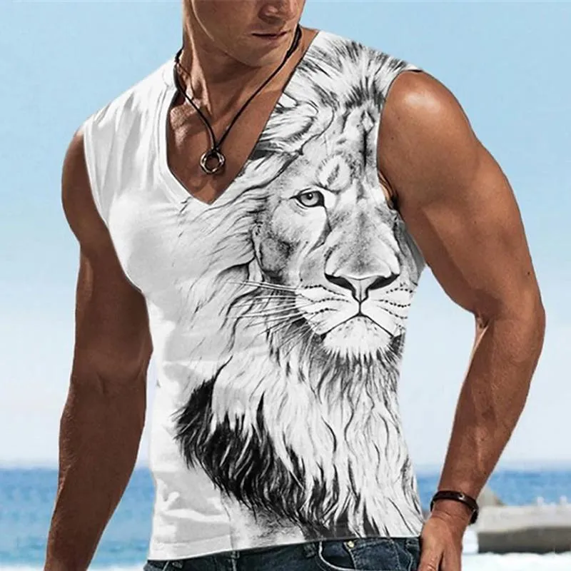 Men's Printed Casual Tank Top 91369229L