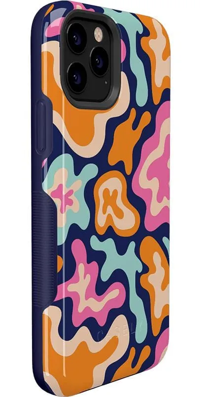 Midnight Color Splash | Abstract Retro Case