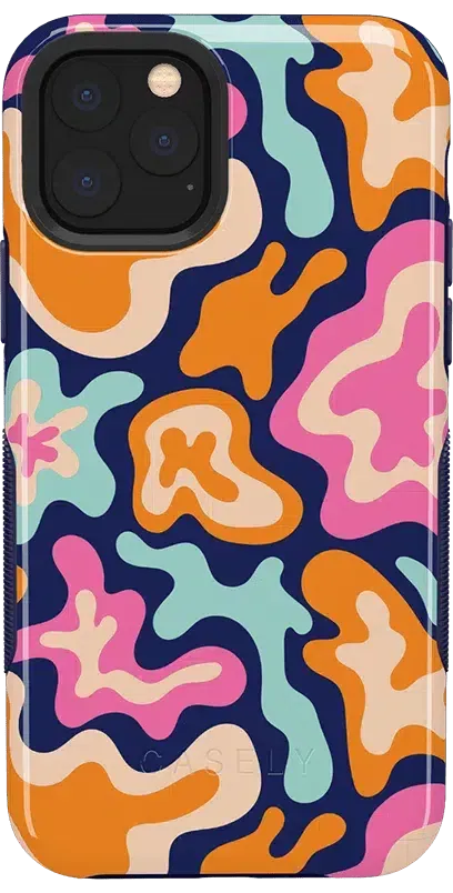 Midnight Color Splash | Abstract Retro Case