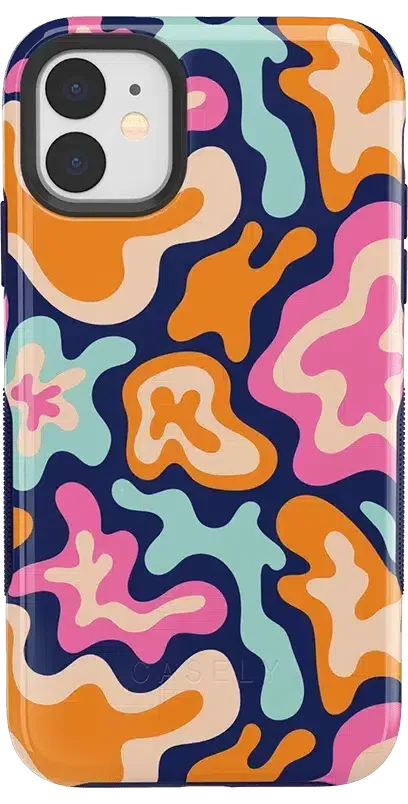 Midnight Color Splash | Abstract Retro Case