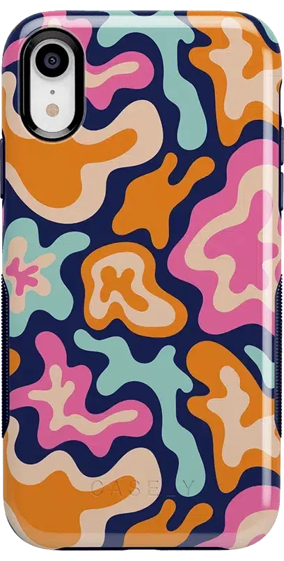 Midnight Color Splash | Abstract Retro Case