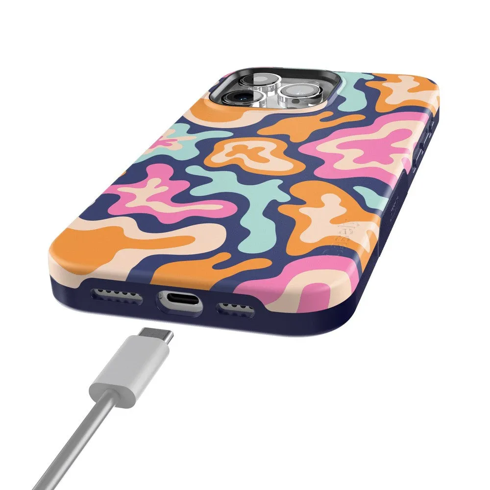 Midnight Color Splash | Abstract Retro Case