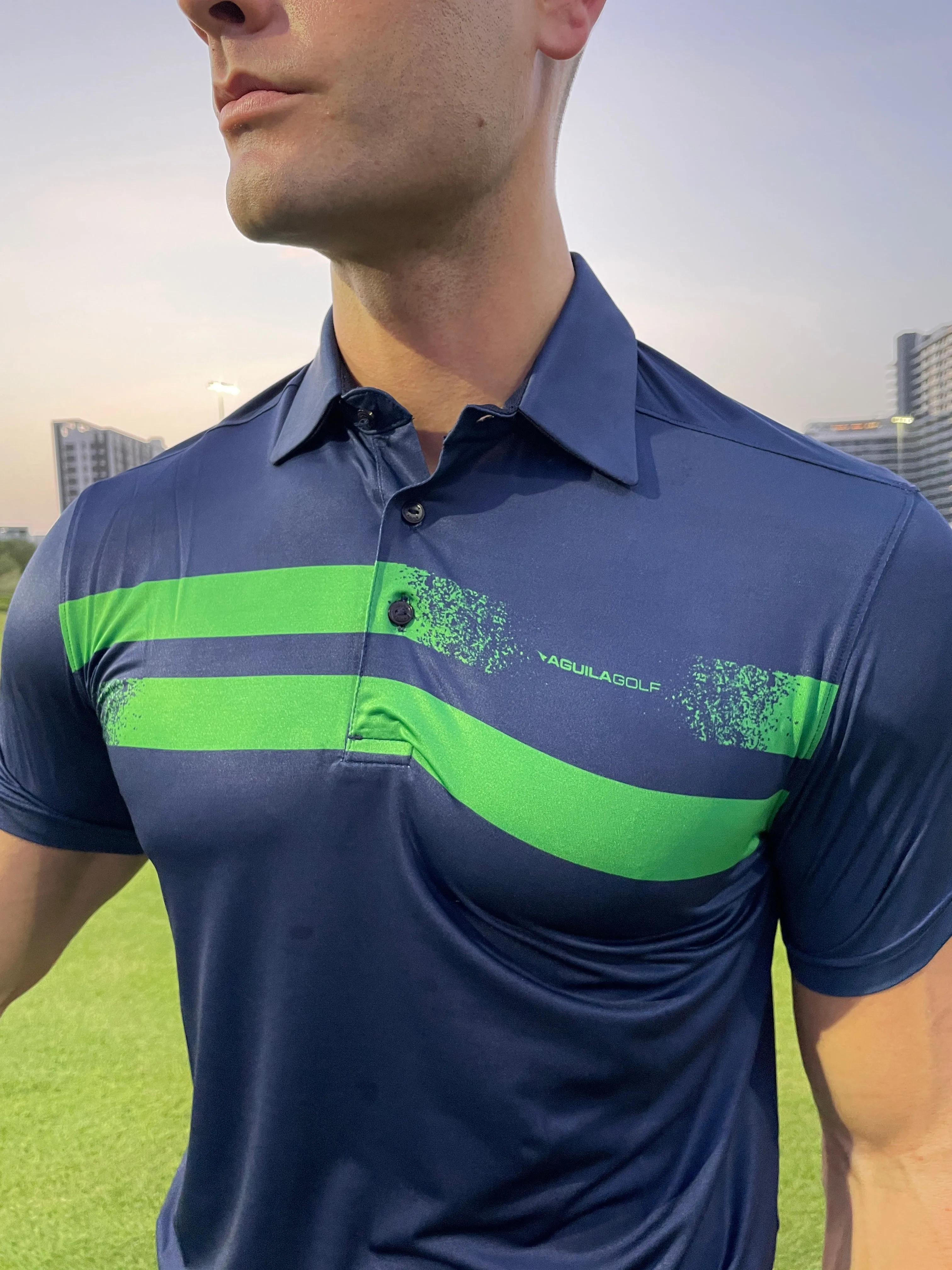 Moderno Strip Men’s Golf Polo