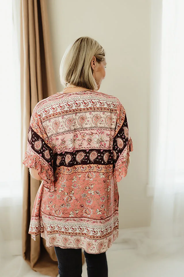 Multi Ruffle Kimono