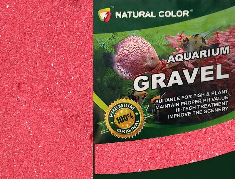 Natural Color Red Aquarium Sand 0.4 - 0.6mm 5kg