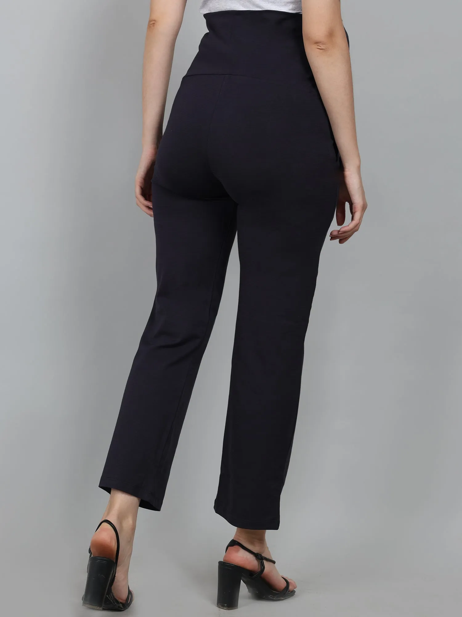 Navy Blue Supima Cotton Maternity Pants