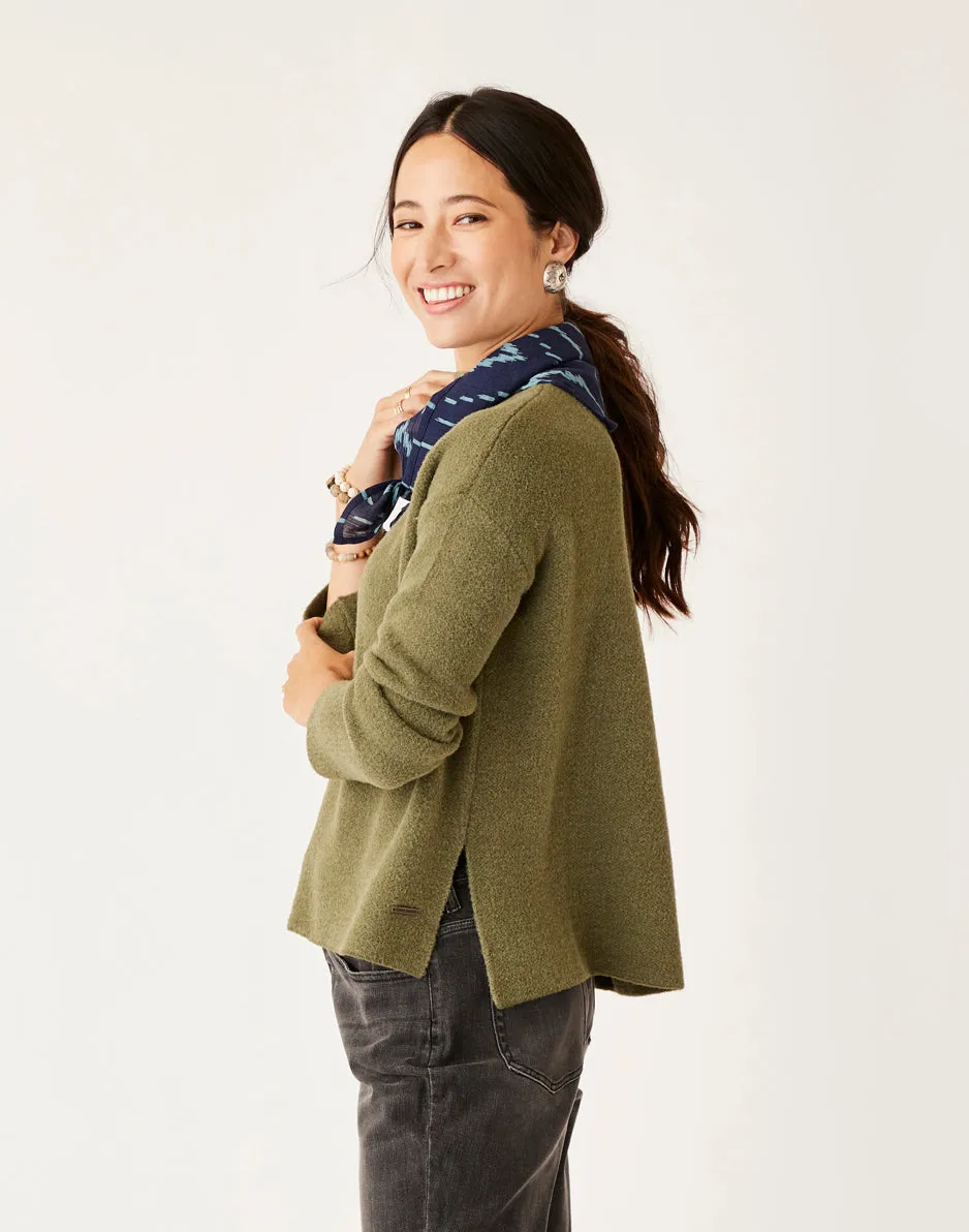 Olivia Plush Sweater: Fir Heather