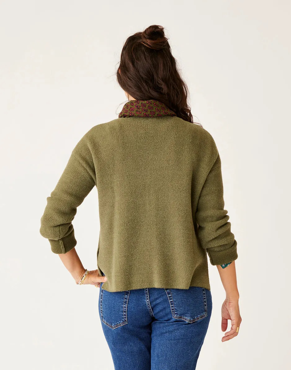 Olivia Plush Sweater: Fir Heather