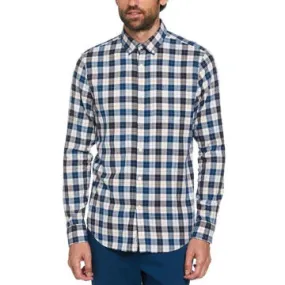 Original Penguin Plaid Checked Shirt - Bright White