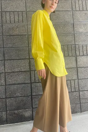 Oversized Tunic Shirt in Acid Yellow