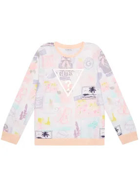 Paradise Collage Long Sleeve Jumper (7-16)