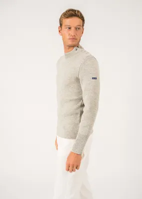 Paris plain sailor jumper - SAINT JAMES 48N1W (GRIS CLAIR/ECRU)