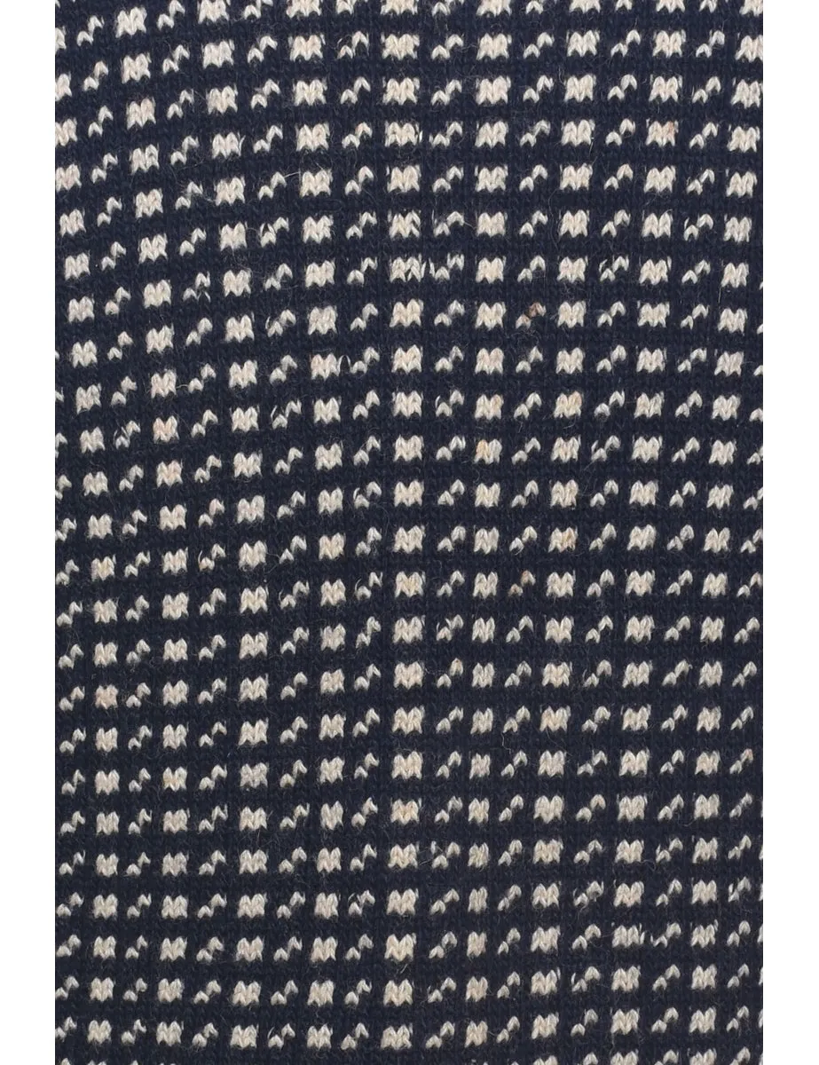 Patterned Navy Jumper - XL