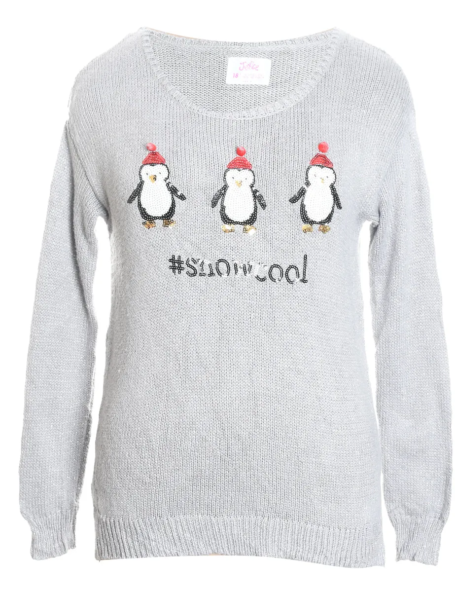 Penquin Christmas Jumper - M