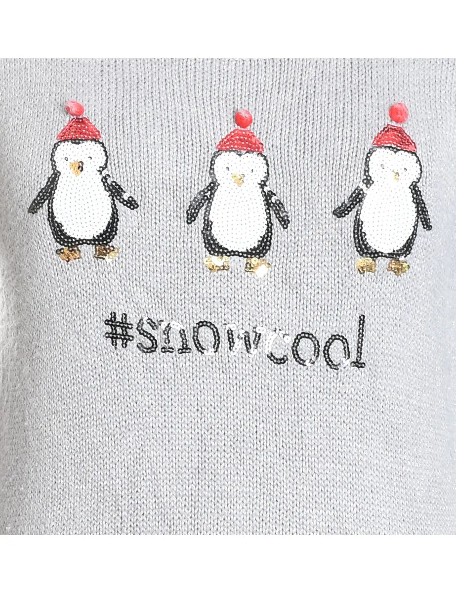 Penquin Christmas Jumper - M