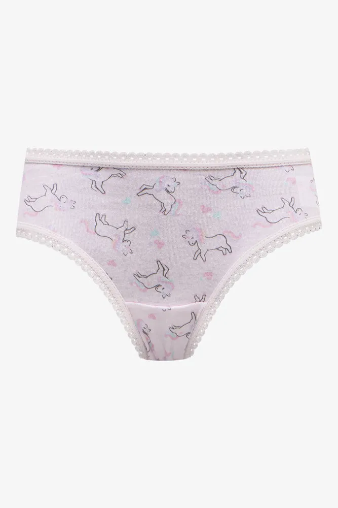 Pg 7Pack Bikini Printed Unicorn W24