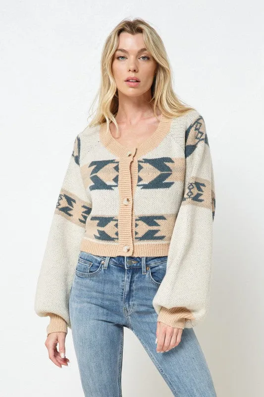 Pine Cream Sweater Cardi