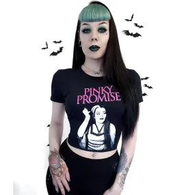 Pins & Bones Pinky Promise Lily Munster Shirt Classic Monsters Retro Women’s Top