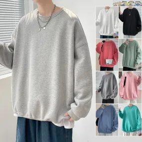 PR Women's Solid Color Casual Sweatshirts Autumn New Couple Hoodie Oversize Woman Clothing Streetwear Fashion Pullovers