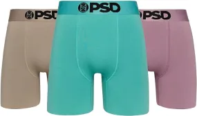 PSD Men's Essentials Sld Ctn 3-Pack Boxer Briefs