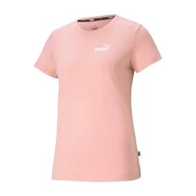 PUMA ESSENTIALS SMALL LOGO WOMEN'S TEE PINK