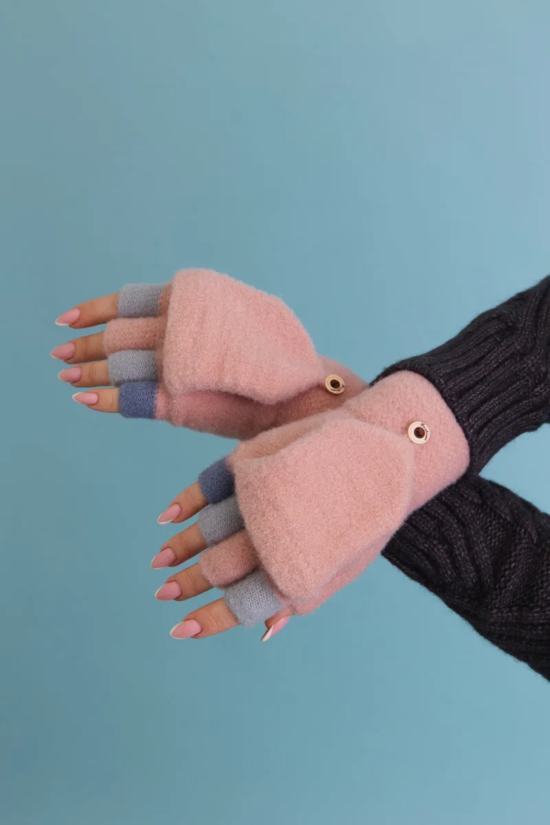 Rainbow Tip Convertible Gloves - Cute Winter Essential 🌈