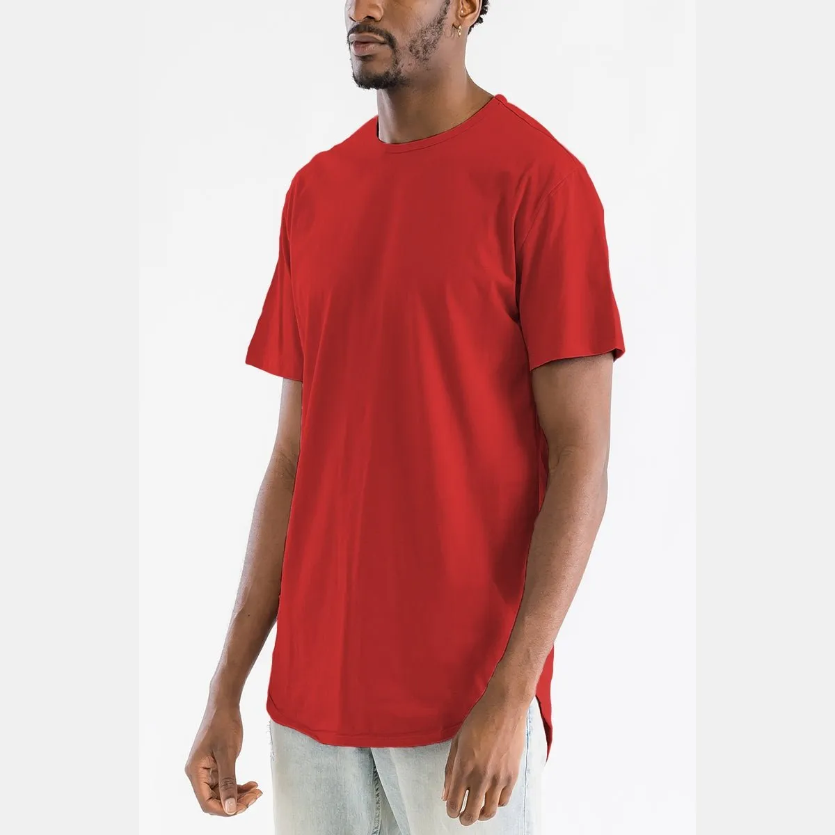 Red Classic Scallop Tee