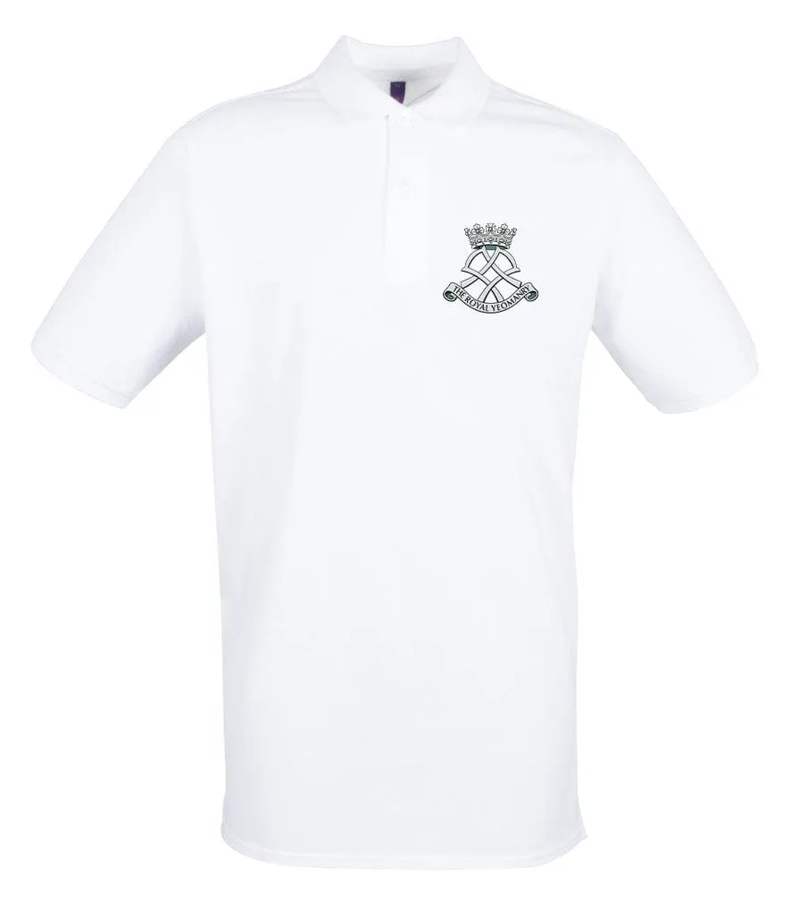 Royal Yeomanry Embroidered Pique Polo Shirt