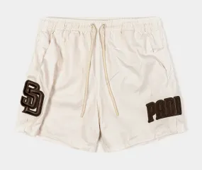 San Diego Padres Triple Tonal Woven Mens Shorts (Neutral/Brown)