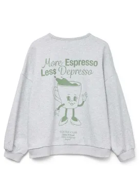 Sanja Espresso Cotton Sweatshirt