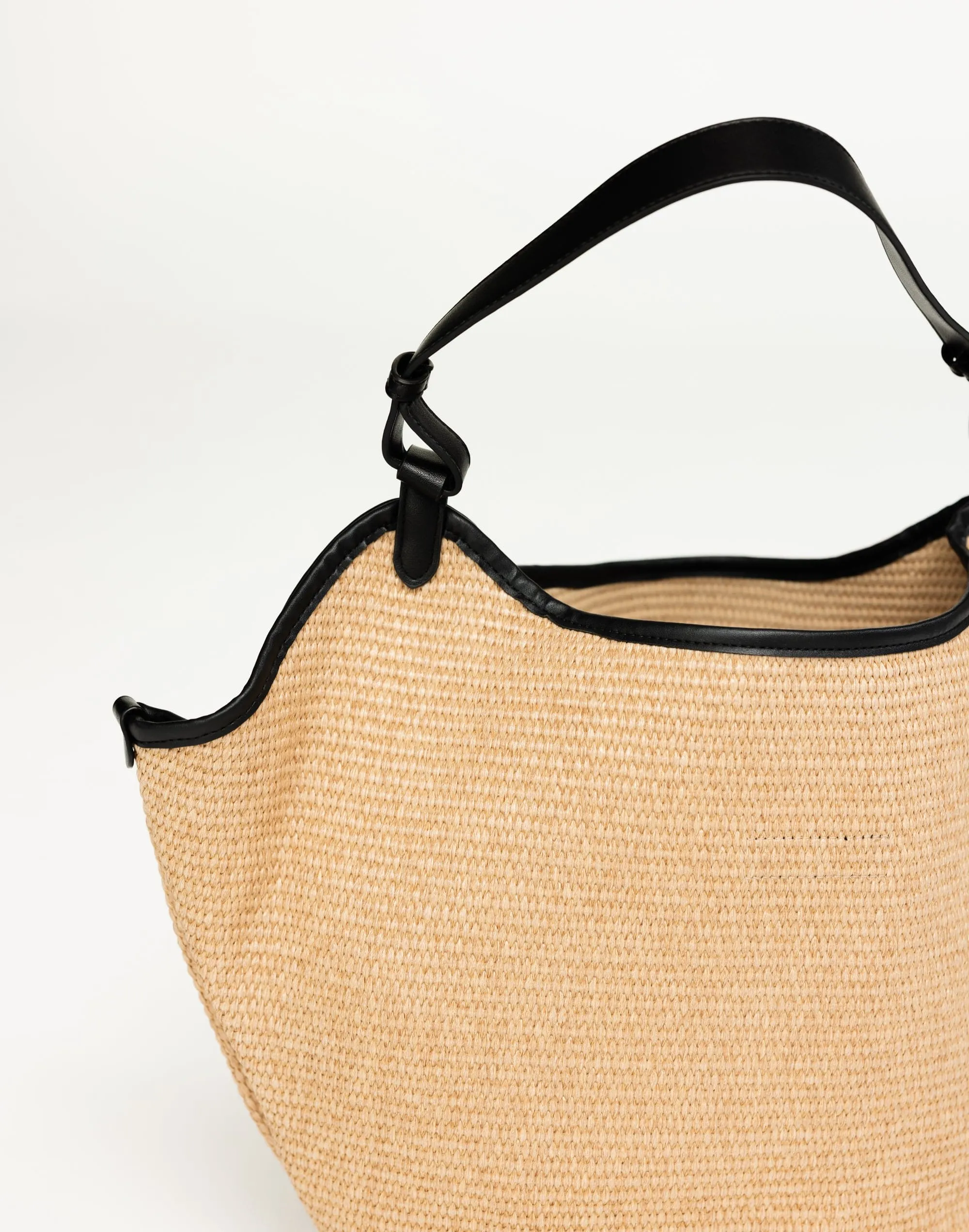 Sarah Shoulder Bag (Natural Raffia) - By Billini