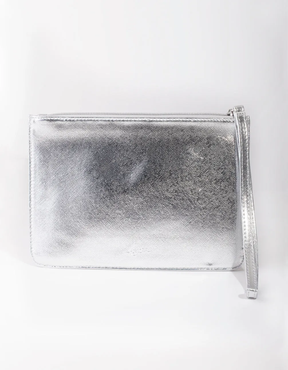 Silver Metallic Clutch