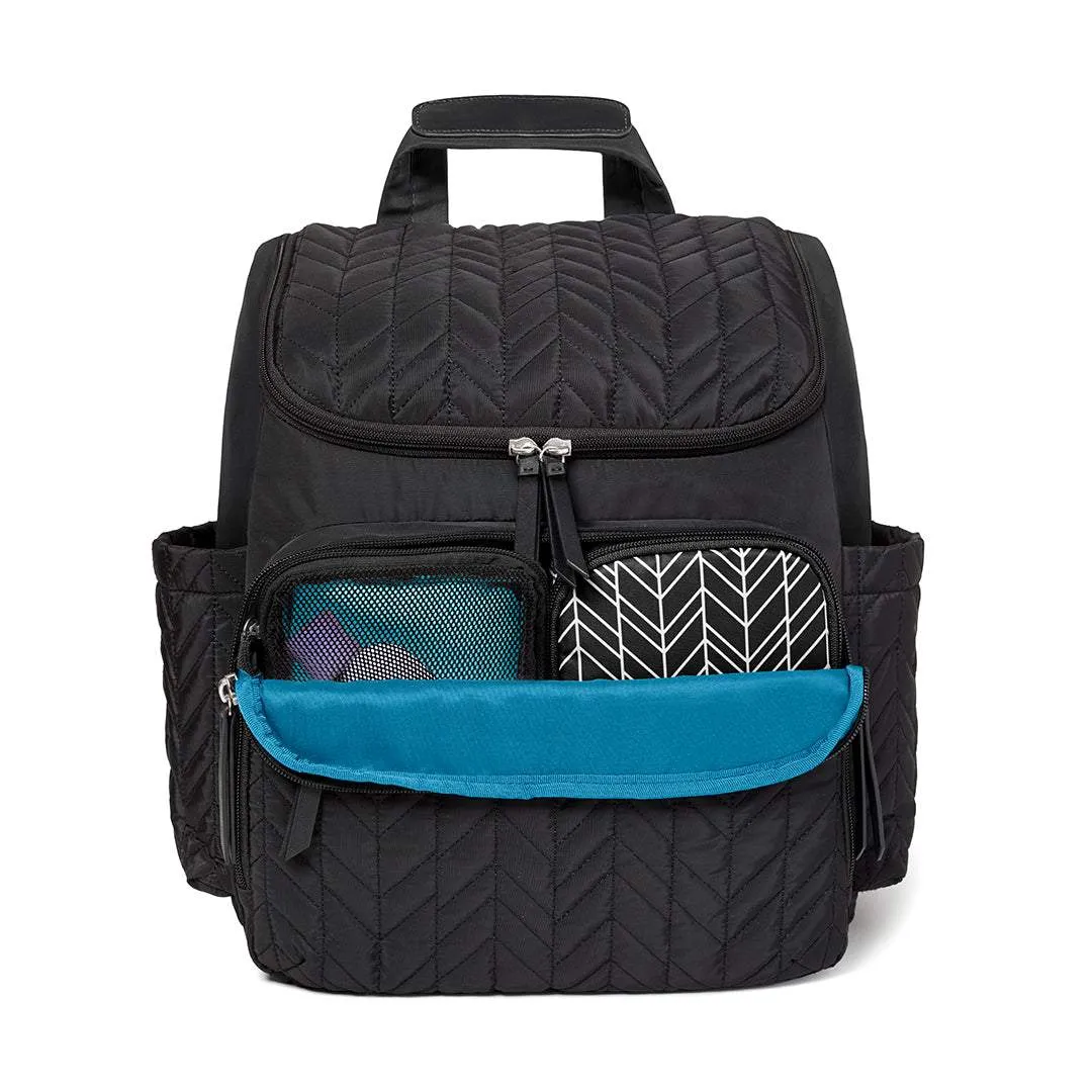 Skip Hop Jet Black Forma Backpack Diaper Bags Birth  to 24months