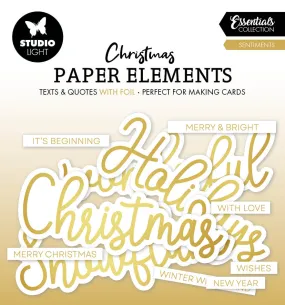 SL Paper Elements Golden Sentiments Essentials 40 PC