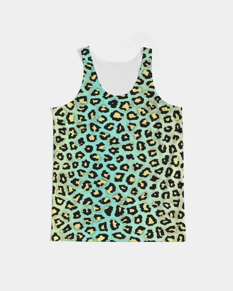 Spearmint Banana Leopard Print Men's Tank