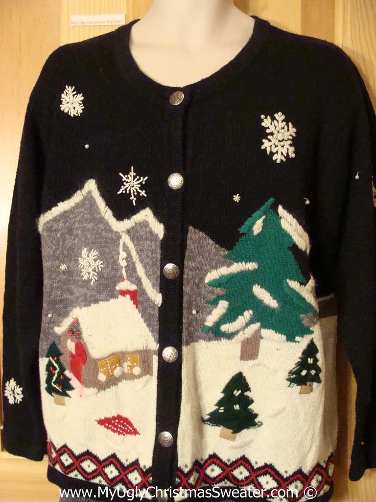 Tacky Christmas Sweater with 2sided Winter Theme (f1350)